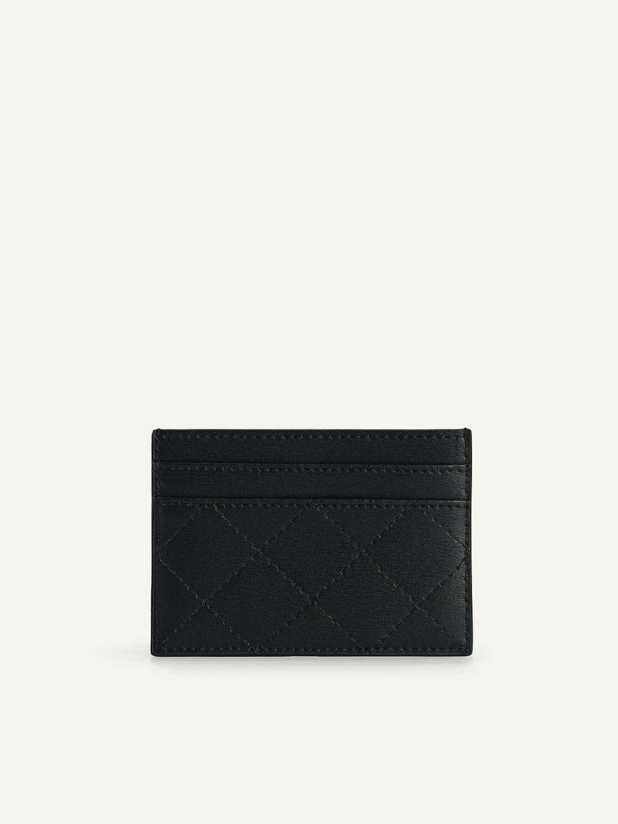 Hot Cris-Cross Pattern Leather Cardholder Card Holders