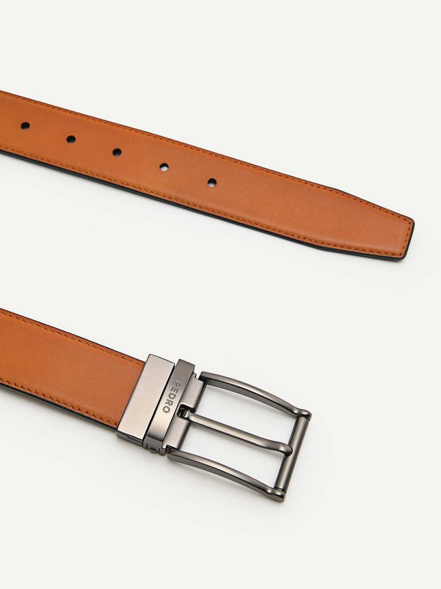 Hot Leather Reversible Pin Belt Belts