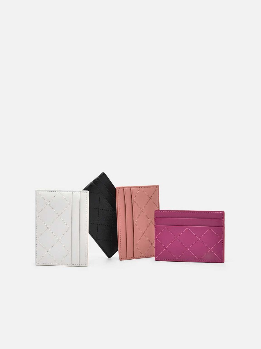 Best Cris-Cross Pattern Leather Cardholder Card Holders