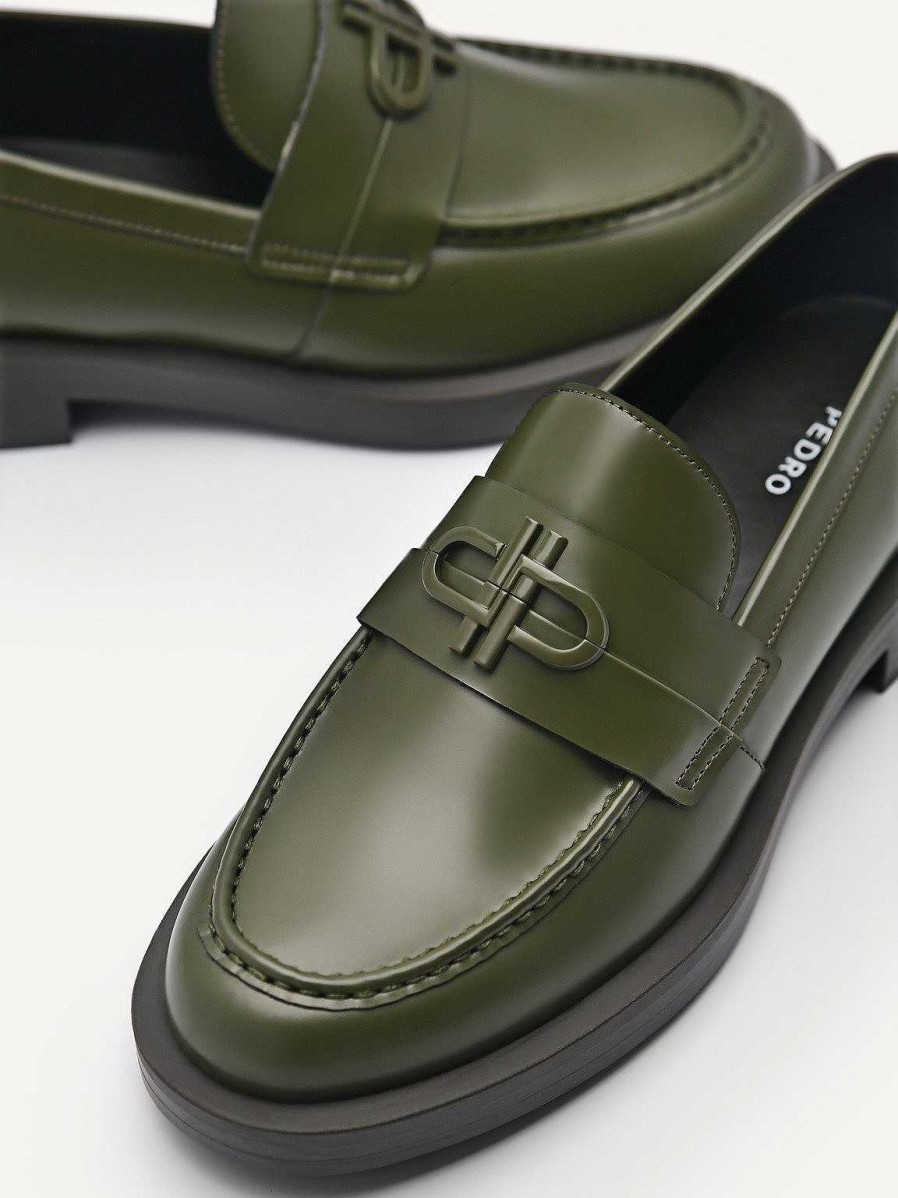 Online Pedro Icon Leather Loafers Loafers & Oxfords