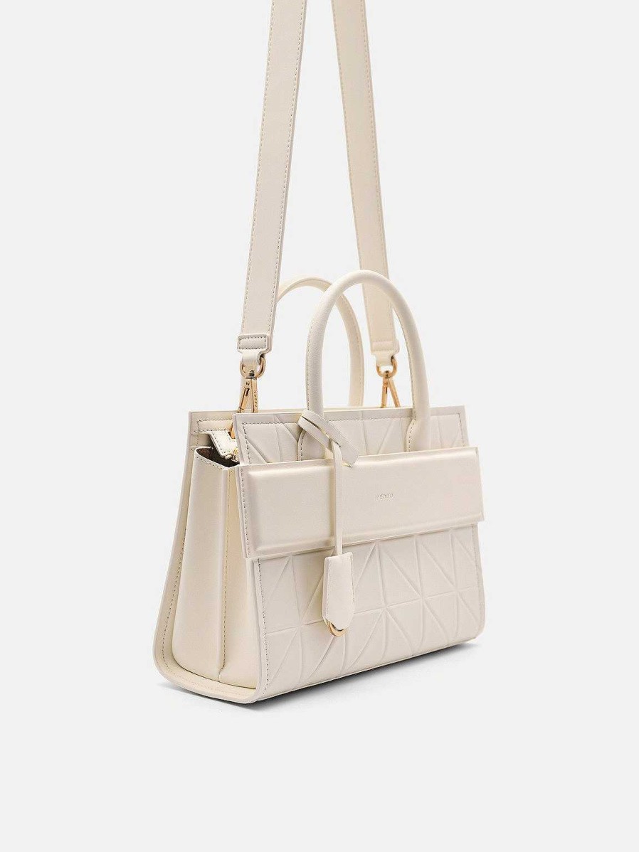 Online Pedro Studio Bella Leather Handbag In Pixel Top Handle Bags