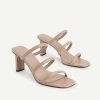 Online Strappy Heel Lizard-Effect Sandals Heel Sandals