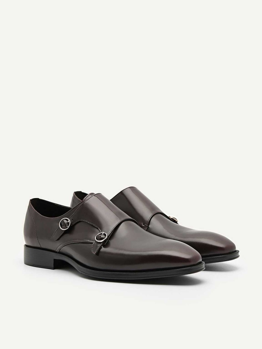 Wholesale Holly Leather Double Monkstrap Shoes Monk Strap Shoes