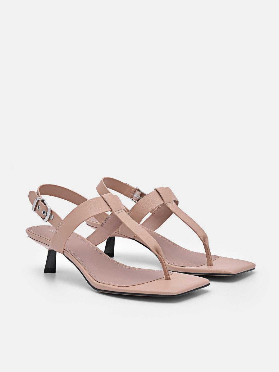 Clearance Helix Heel Sandals Low Heels