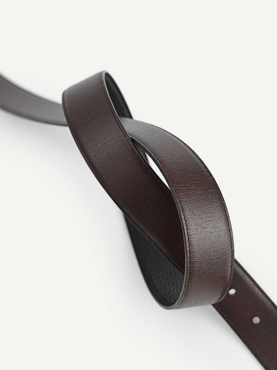 Online Reversible Leather Pin Belt Belts