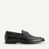 New Textured Leather Loafers With Metal Bit Loafers