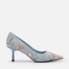 Hot Nica Fabric Heel Pumps Pumps