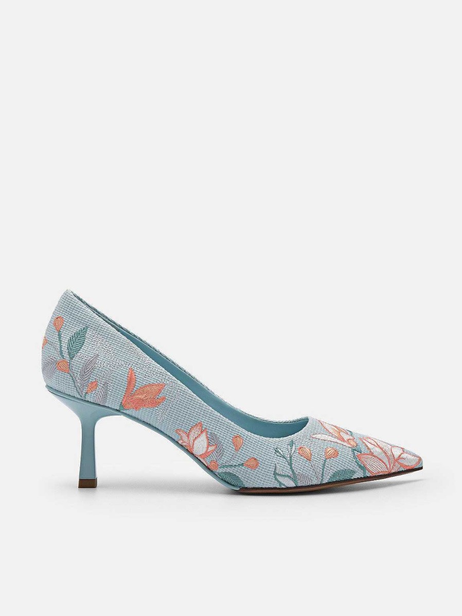 Hot Nica Fabric Heel Pumps Pumps