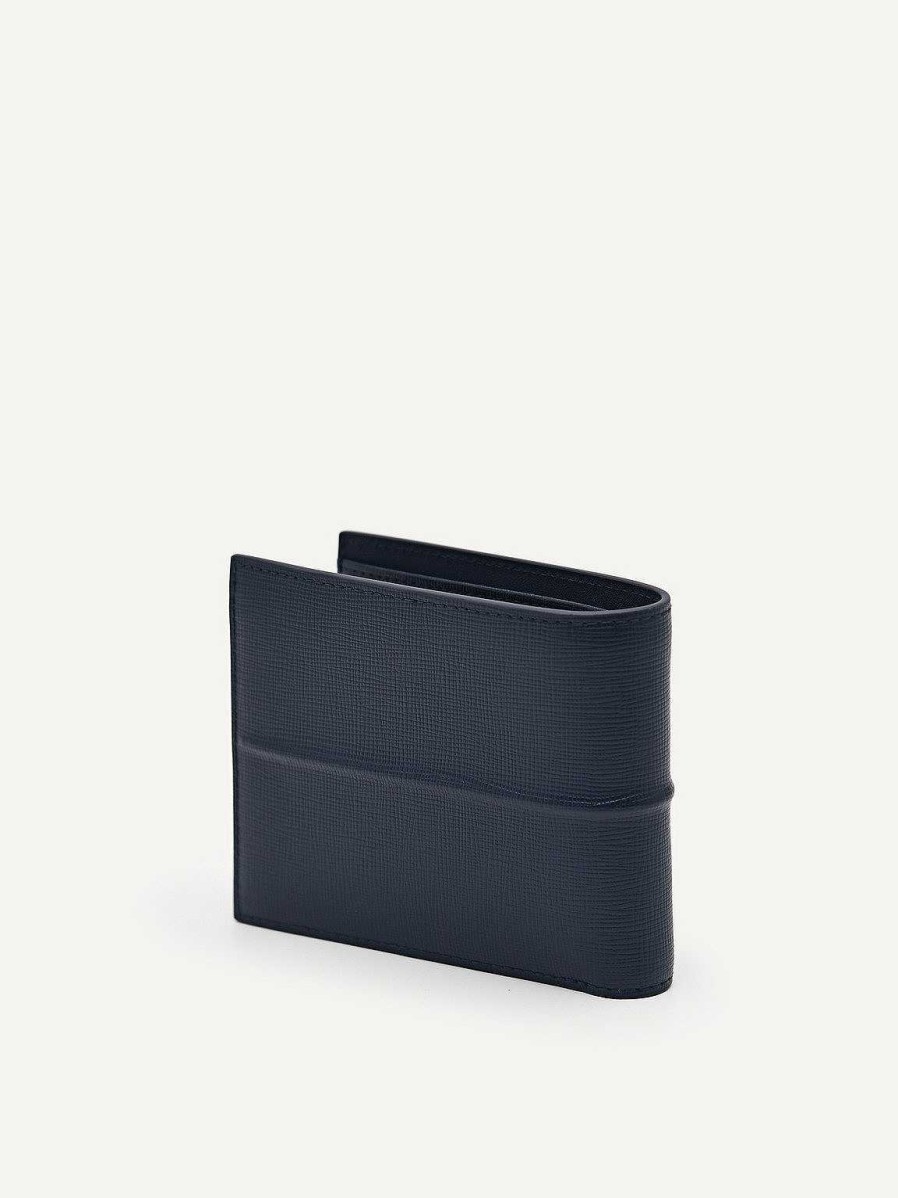 New Embossed Leather Bi-Fold Wallet With Insert Wallets