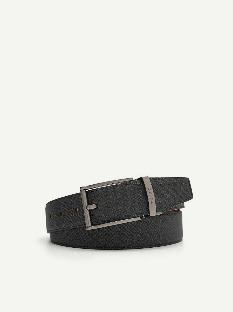 Hot Leather Reversible Pin Belt Belts