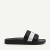 Online Nylon Fabric Banded Slides Sandals