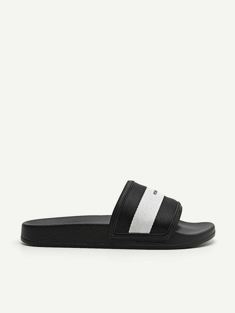 Online Nylon Fabric Banded Slides Sandals