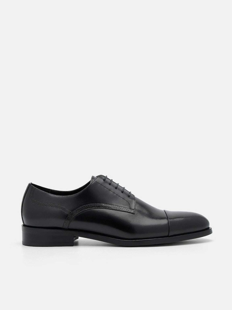 Clearance Leather Cap Toe Derby Shoes Derby Shoes