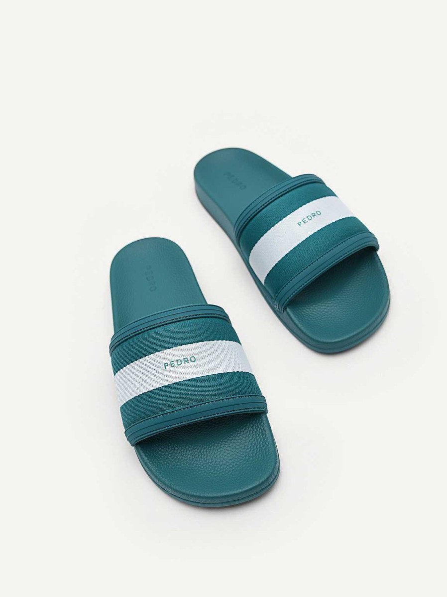 New Nylon Fabric Banded Slides Sandals