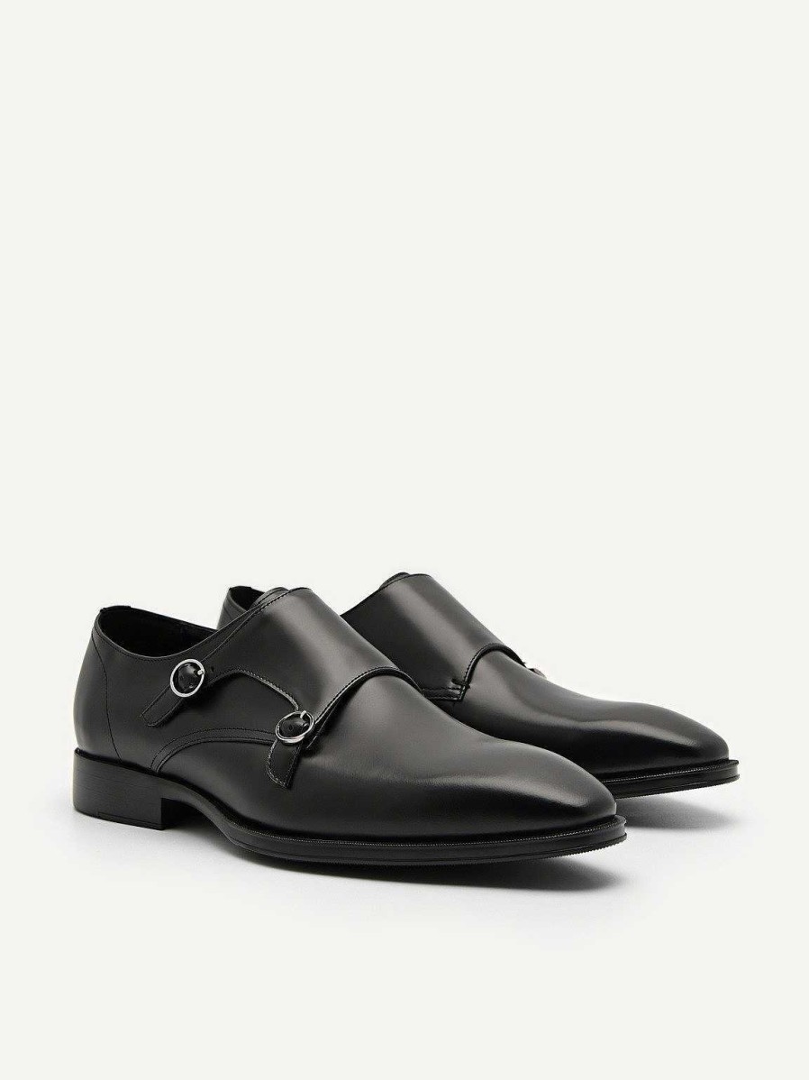 Wholesale Holly Leather Double Monkstrap Shoes Monk Strap Shoes