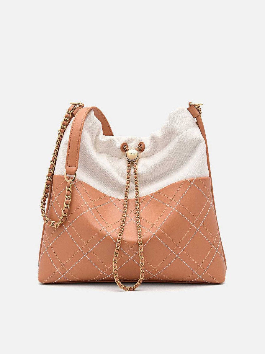 New Cala Quilted Drawstring Tote Tote Bags