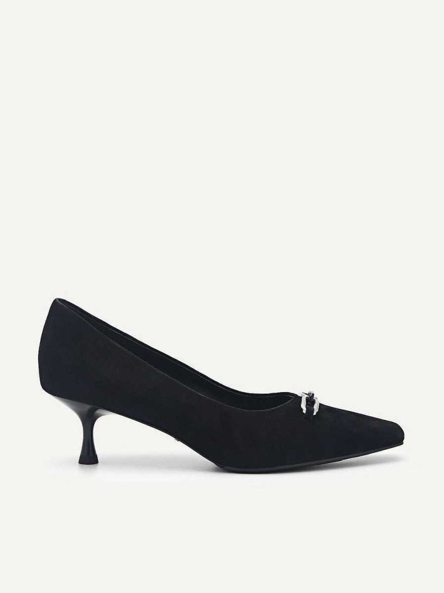 New Pedro Studio Kate Leather Pumps Low Heels