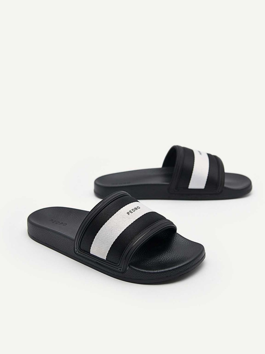 Online Nylon Fabric Banded Slides Sandals