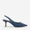 Online Pedro Icon Denim Pointed Slingback Pumps Pumps