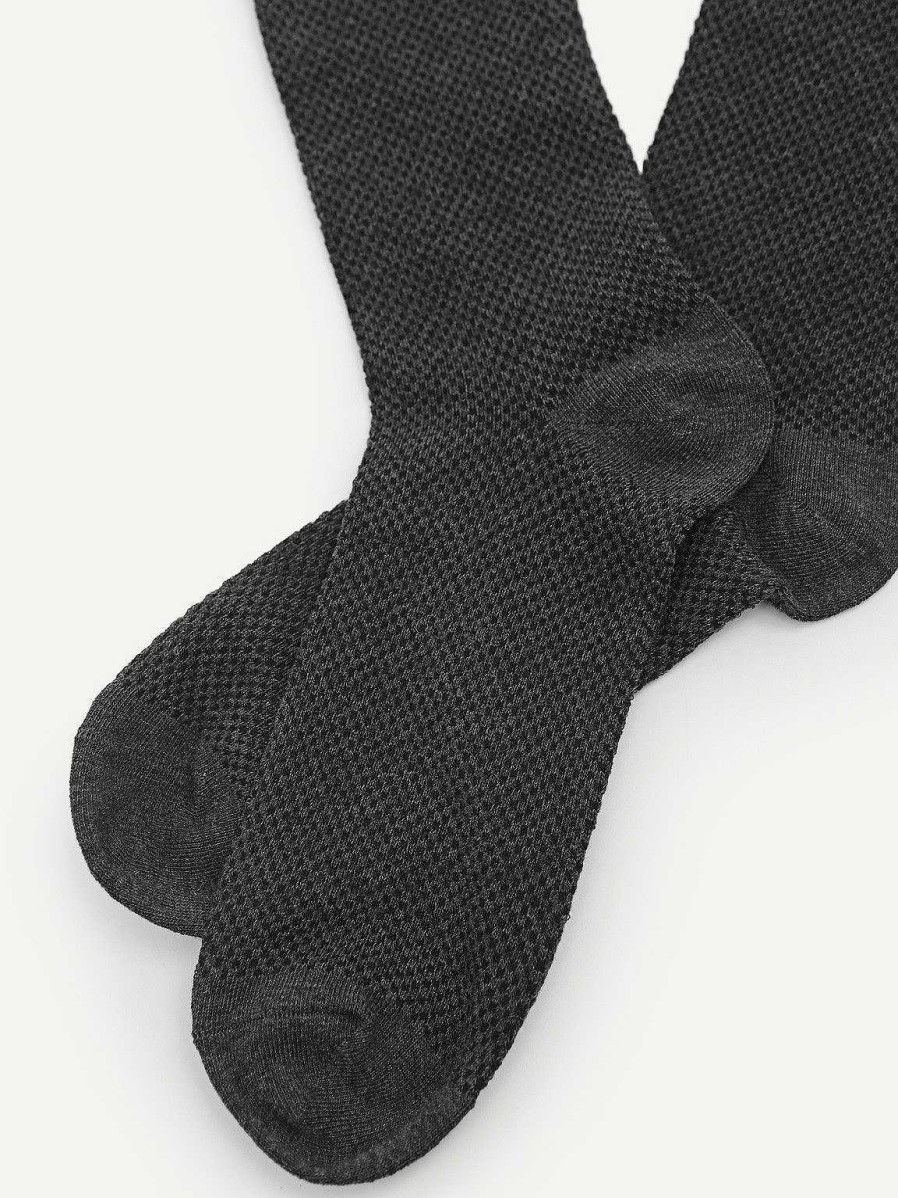 Wholesale Men'S Textured Cotton Socks Others