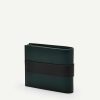 New Embossed Leather Bi-Fold Flip Wallet Wallets