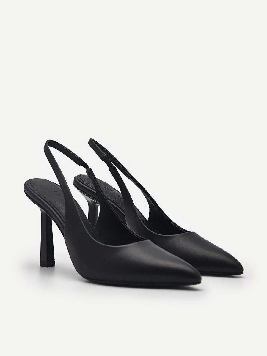 Hot Pedro Studio Liza Leather Slingback Pumps High Heels