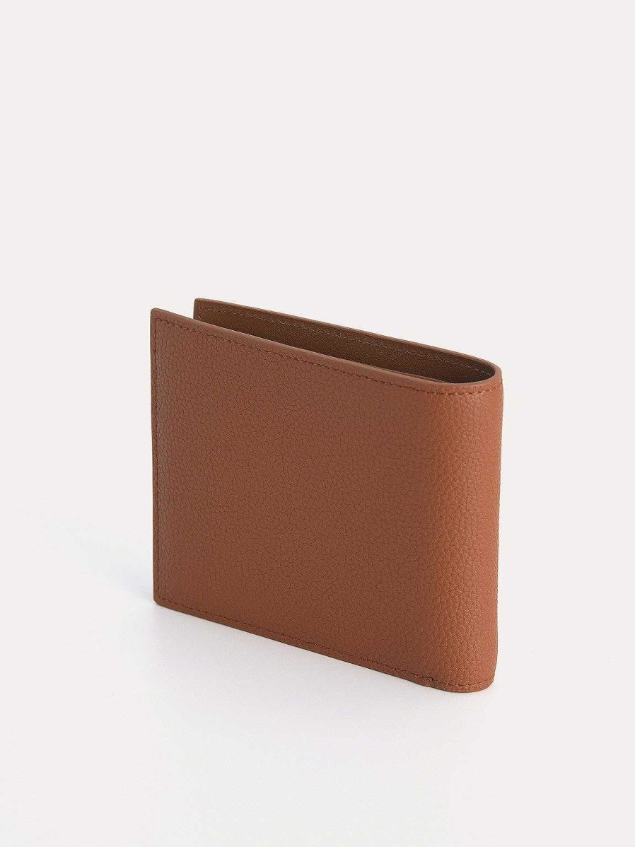 Wholesale Textured Leather Bi-Fold Wallet With Insert Wallets