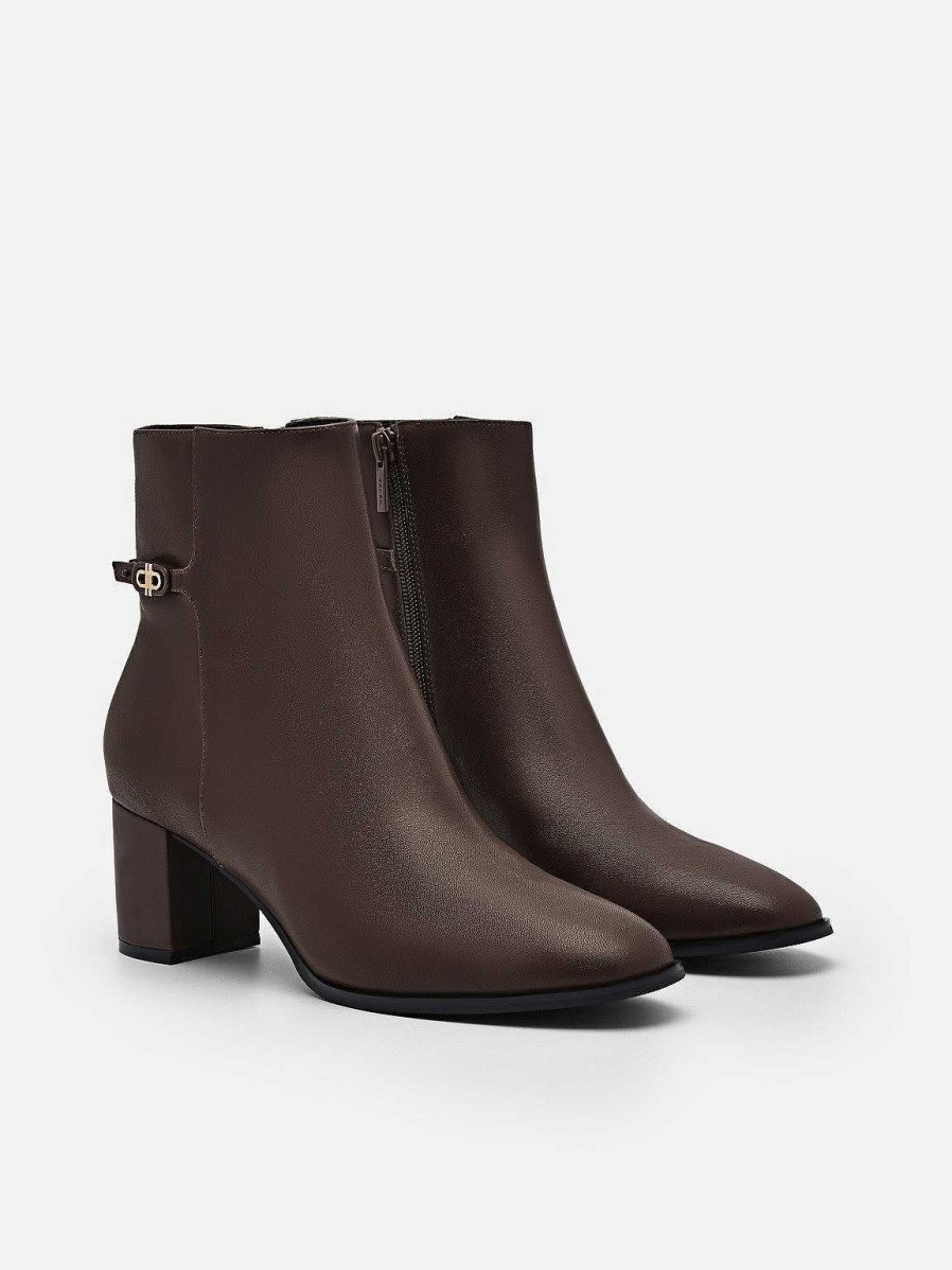 Online Pedro Icon Leather Heel Boots Ankle Boots