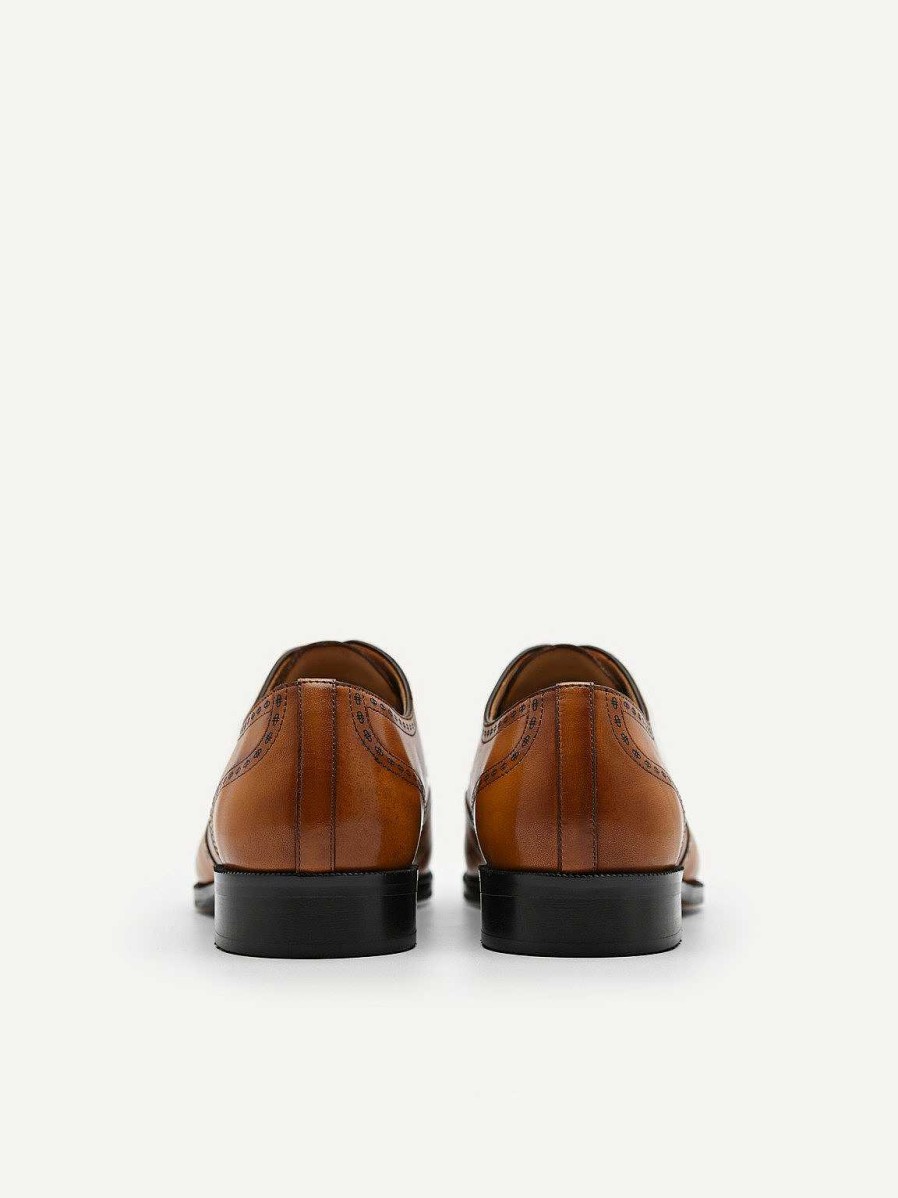 Online Pedro Icon Leather Brogue Derby Shoes Lace-Ups