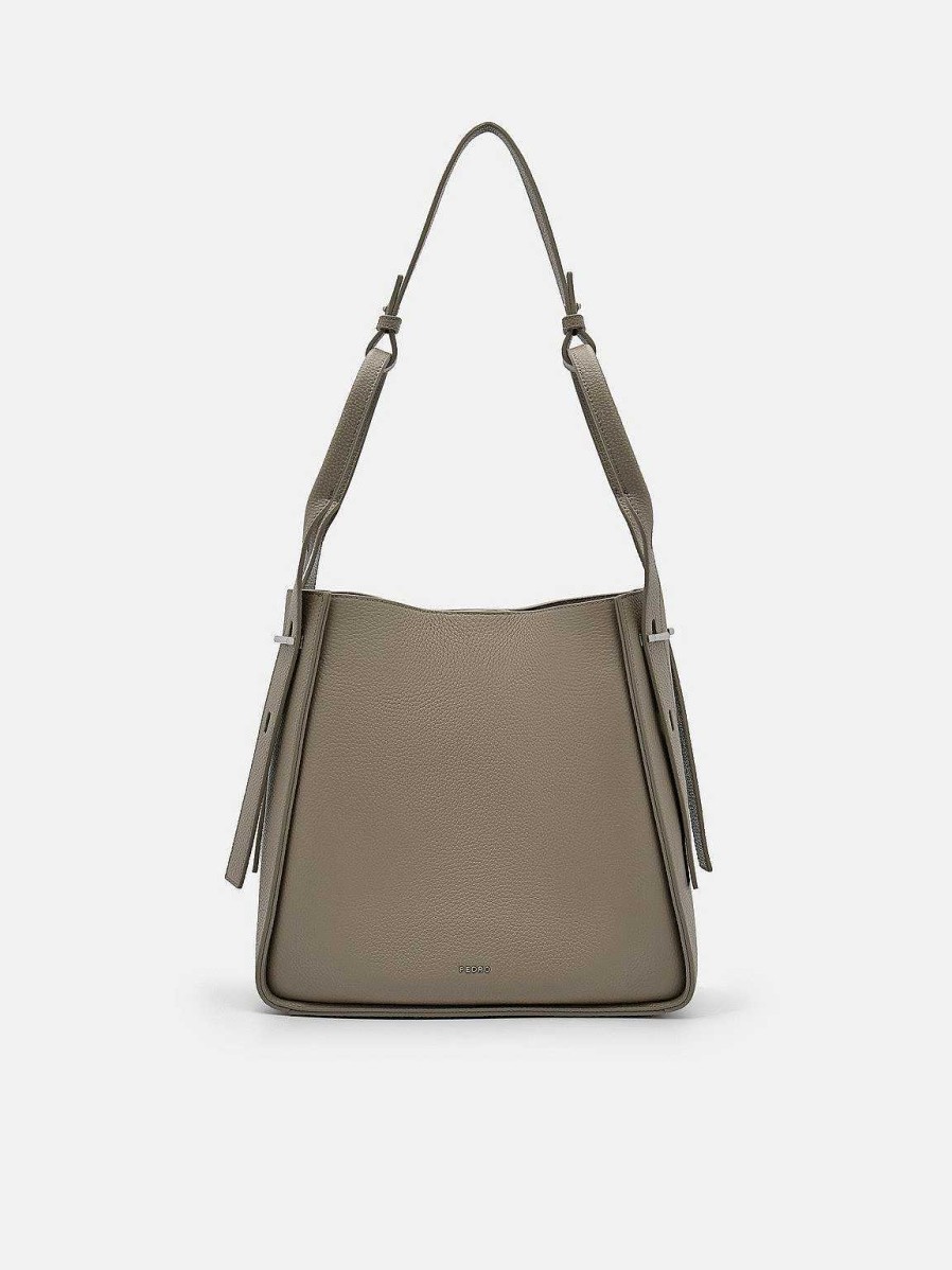 Clearance Demi Leather Hobo Bag Hobos