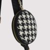 New Dilone Houndstooth Double Flap Shoulder Bag Shoulder Bags