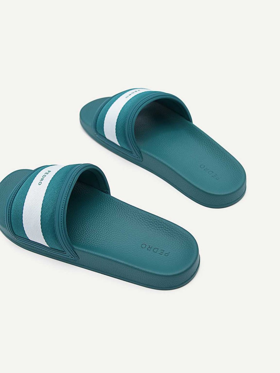 New Nylon Fabric Banded Slides Sandals