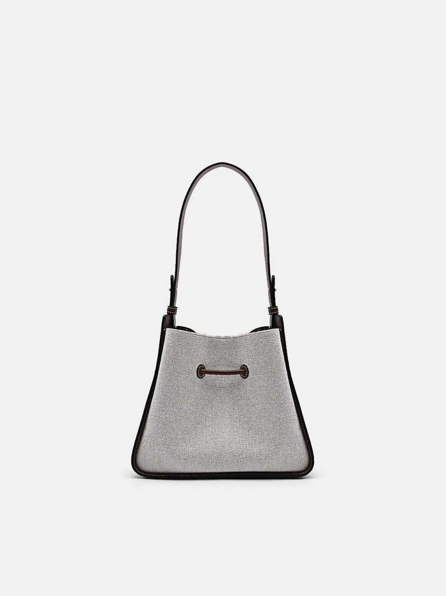 New Yasmin Linen Bucket Bag Bucket Bags