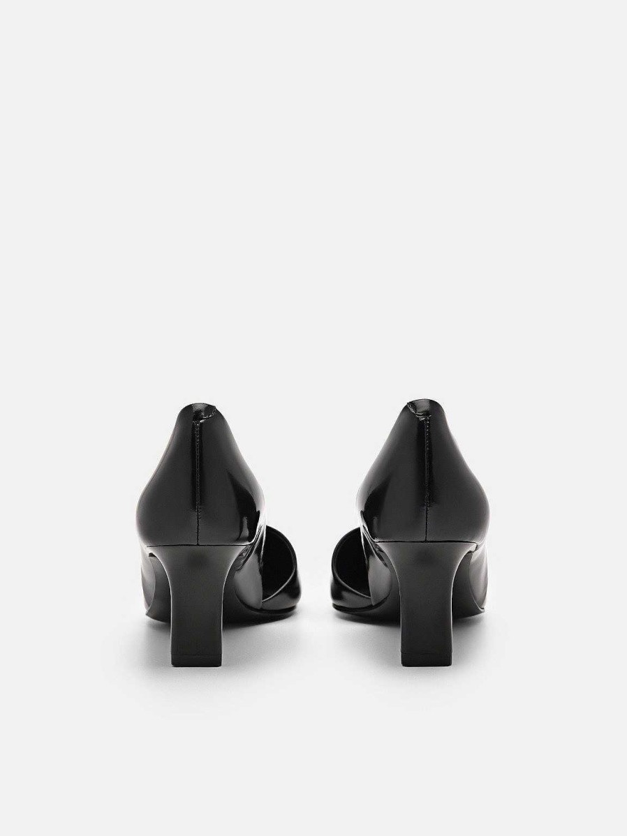 Best Rocco Leather Heel D'Orsay Pumps Pumps