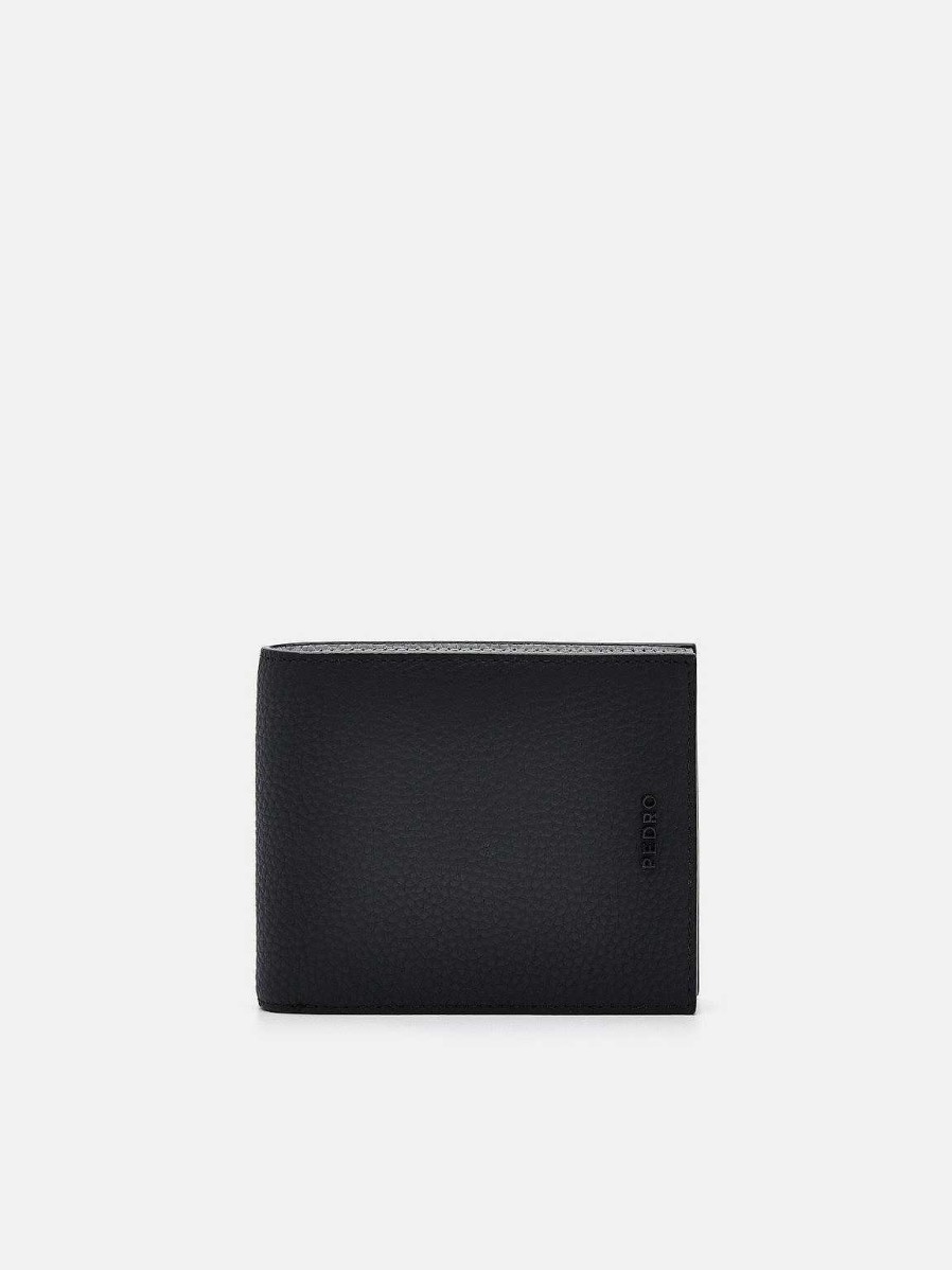 Online Embossed Leather Bi-Fold Wallet With Insert Wallets