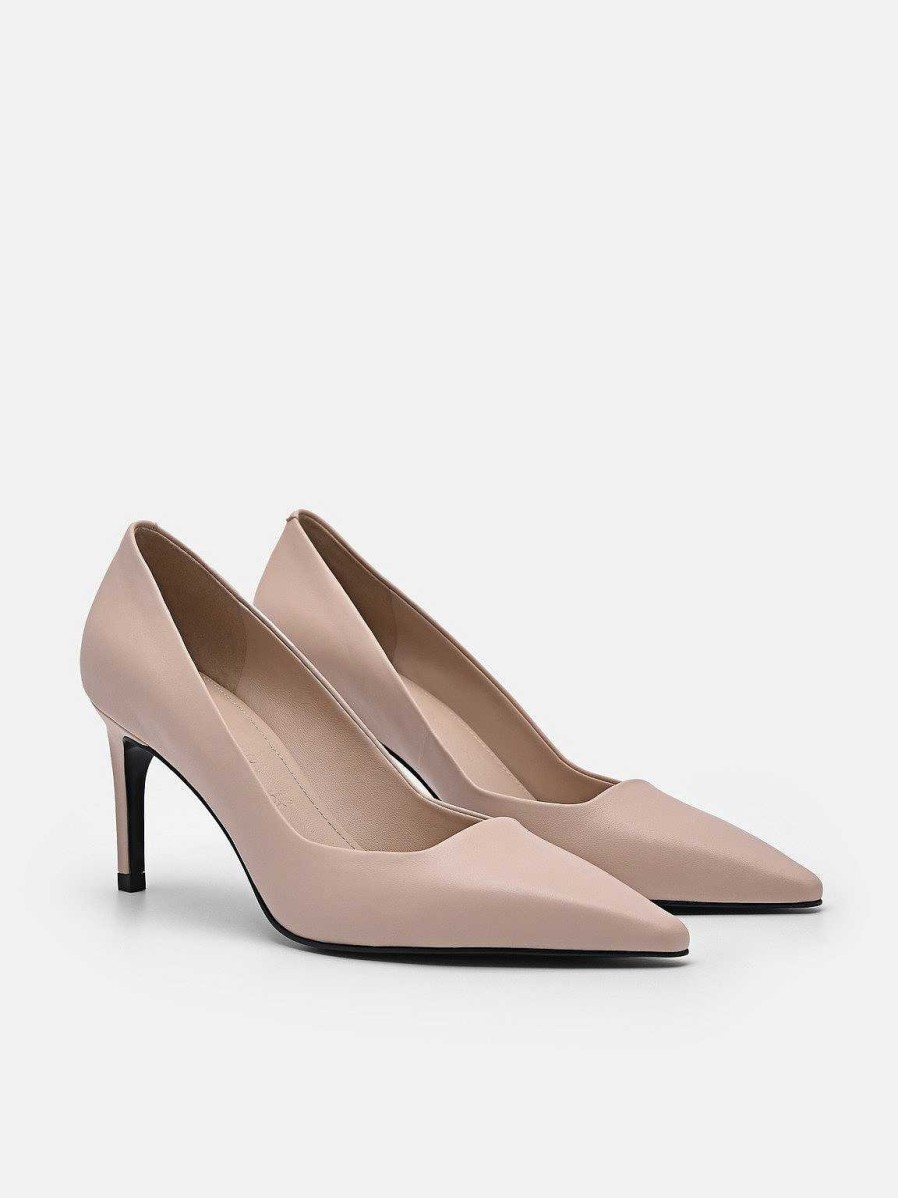 Online Pedro Studio Christy Leather Pumps Medium Heels