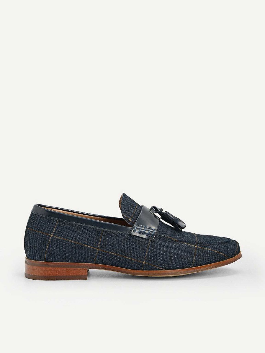 Clearance Checkered Tasselled Loafers Loafers