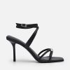 Clearance Sofia Leather Heel Sandals High Heels