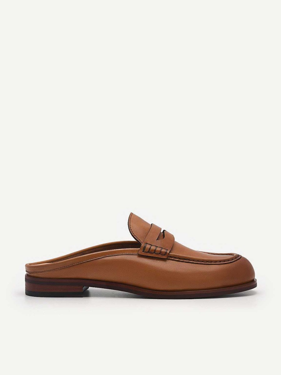 Wholesale Blake Leather Penny Loafer Mules Loafers & Oxfords