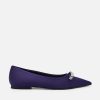 Hot Mindy Satin Ballet Flats Ballerinas