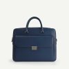 Hot Henry Textured Leather Briefcase Business Bags