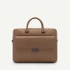 New Henry Textured Leather Briefcase Business Bags