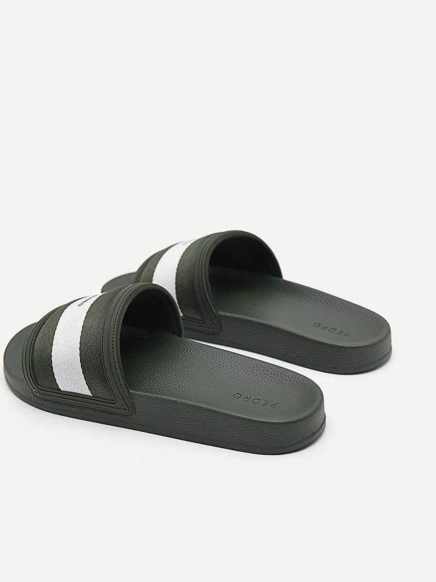 Wholesale Nylon Fabric Banded Slides Sandals