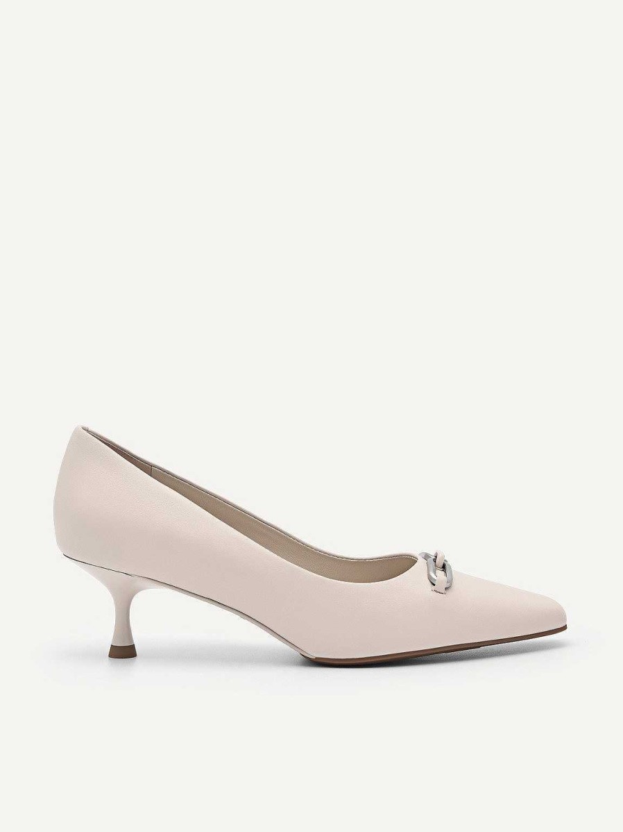 Best Pedro Studio Kate Leather Pumps Low Heels