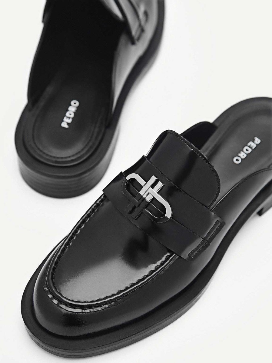 Online Pedro Icon Leather Mules Mules