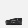 New Embossed Leather Reversible Tang Belt Belts