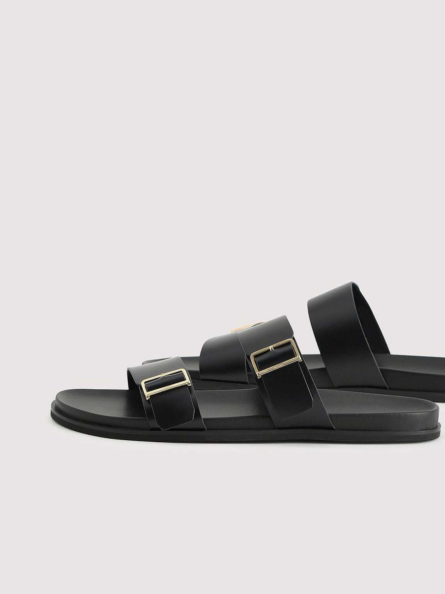 Hot Double Band Sliders Sandals